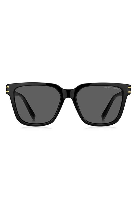 marc jacobs 57mm square sunglasses|More.